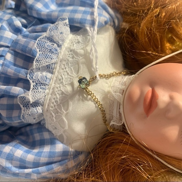 Brinn’s 94 Collectible birthstone Miss August redhead handcrafted porcelain doll - Picture 7 of 11